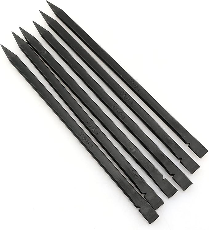 6pcs Crowbar Plastic Spudger Stick Lever Tools Opening Tools for iPhone Screen Repair Electronic Components Replacement Repair Kit, Black