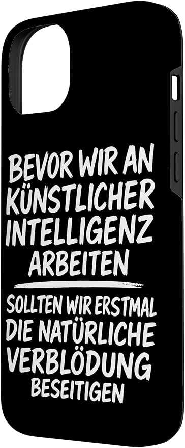 Fix Stupidity First ��� AI Can Wait Case for iPhone 14 Plus