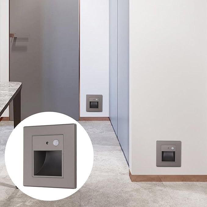 Kikumi Recessed Stair Light, Motion Sensor Step Light for Home PC 3000K