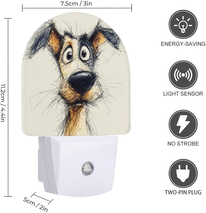 Night Lights Plug Into Wall, Line of Life LED Smart Light Sensor Night Light Auto Dusk to Dawn for Hallway, Bedroom, Bathroom, Stairway