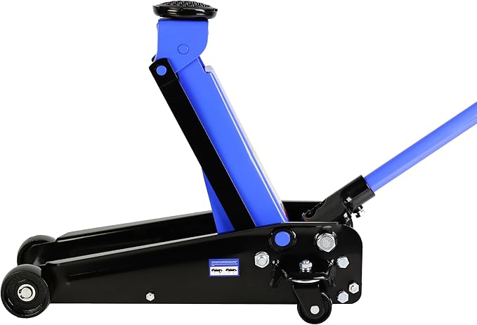 2T 2.5T 3T 4T Low Profile Floor Jack Capacity 4400 lbs 5500Lbs 6600 lbs 8800lbs with Dual Piston,Steady Steel Quick Lift Pump 3.3"-15.2" 3.5"-19.5" 5.1"-20" 4"-21" Lifting Range Height,Black+Blue