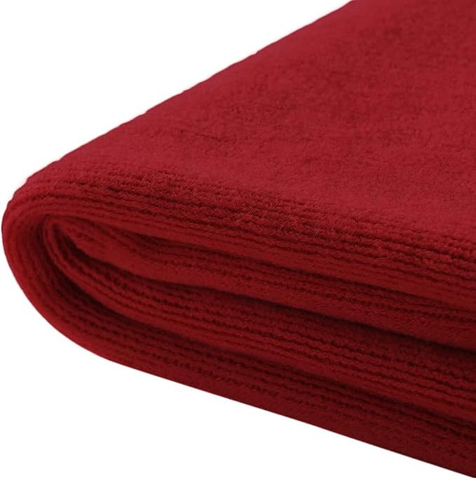 Homiest Red Knitted Throw Blanket with Fringe, 60x80 Inch | Pure Acrylic, Lightweight & Breathable, All-Season Use, Machine Washable, Wrinkle & Fade Resistant, for Couch Sofa And Bed