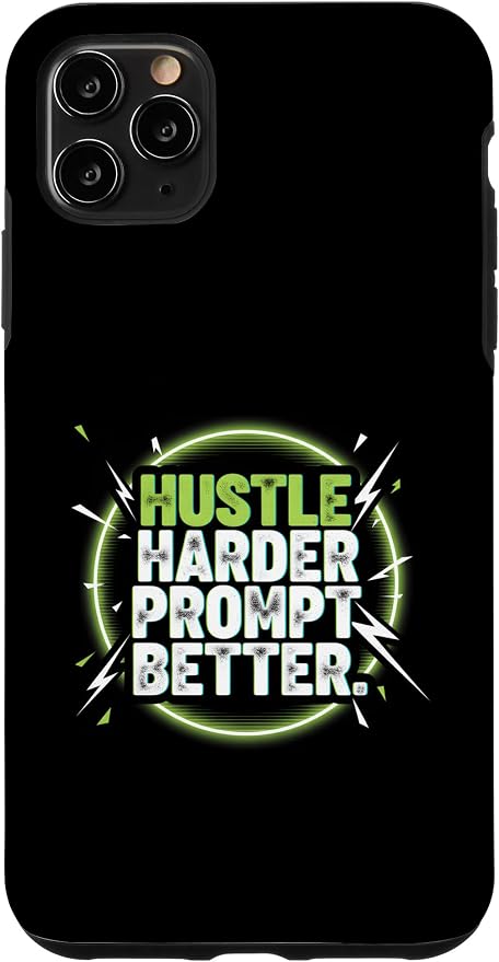 Hustle Harder Prompt Better AI Artificial Intelligence Case for iPhone 11 Pro Max