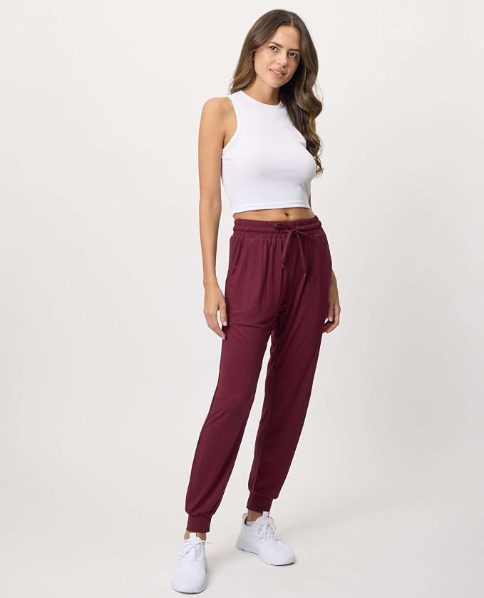 3 Pack Women's Lounge Joggers Sweatpant Active Athletic Yoga Workout Pocket | Available in Plus Size, Ladies Casual, Drawstring Gym Pants, Sleep Bottoms, Hiking, Running, Fitness, Exercise, Pajama, Soft
