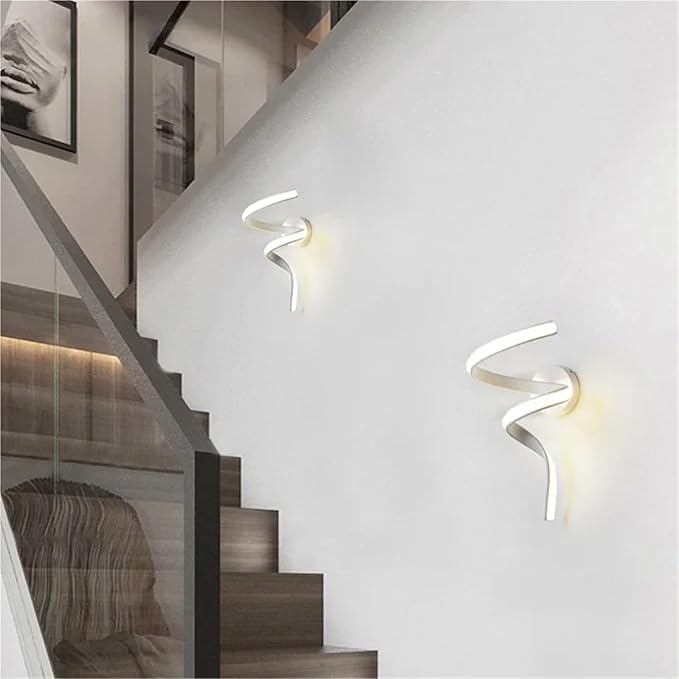 Modern Minimalist LED Wall Lamp Home Indoor Decor Wall Sconce for Living Room Bedroom Bedside Lustres Backgroud Light Decoration(Natural White,A-Black Small)