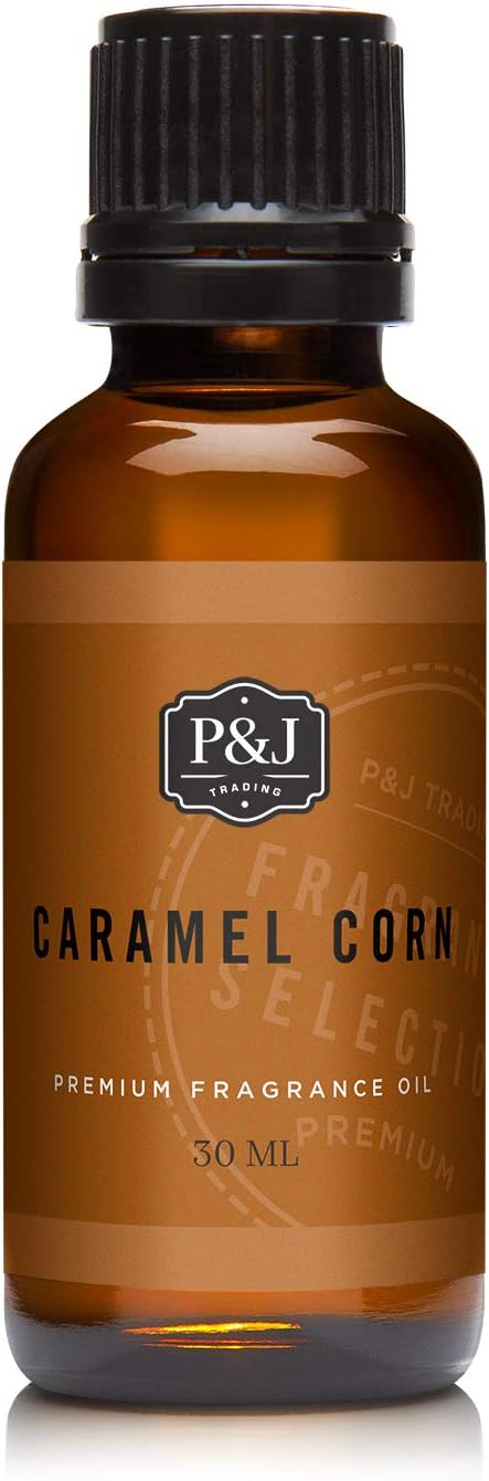 P&J Trading - Caramel Corn Scented Oil 30ml - Fragrance Oil for Candle Making, Soap Making, Diffuser Oil
