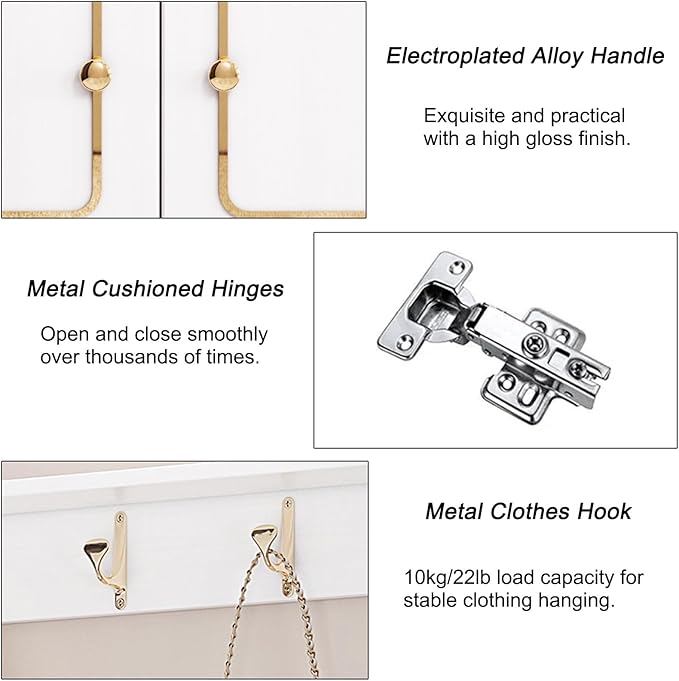 Modern Coat Rack Shoe Bench, 3 in 1 Multifunctional Entryway Organizer with Bench, Shoe Storage and Coat Rack, Entryway Organizer for Small Spaces(White,70cm/28in)