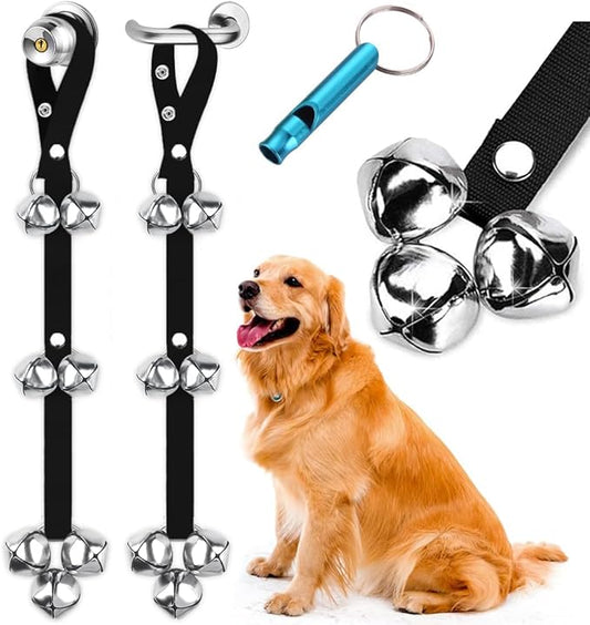 BLUETREE 2 Pack Dog Doorbells Premium Quality Training Potty Great Dog Bells Adjustable Door Bell Dog Bells for Potty Training Your Puppy The Easy Way - 7 Extra Large Loud 1.4 DoorBells