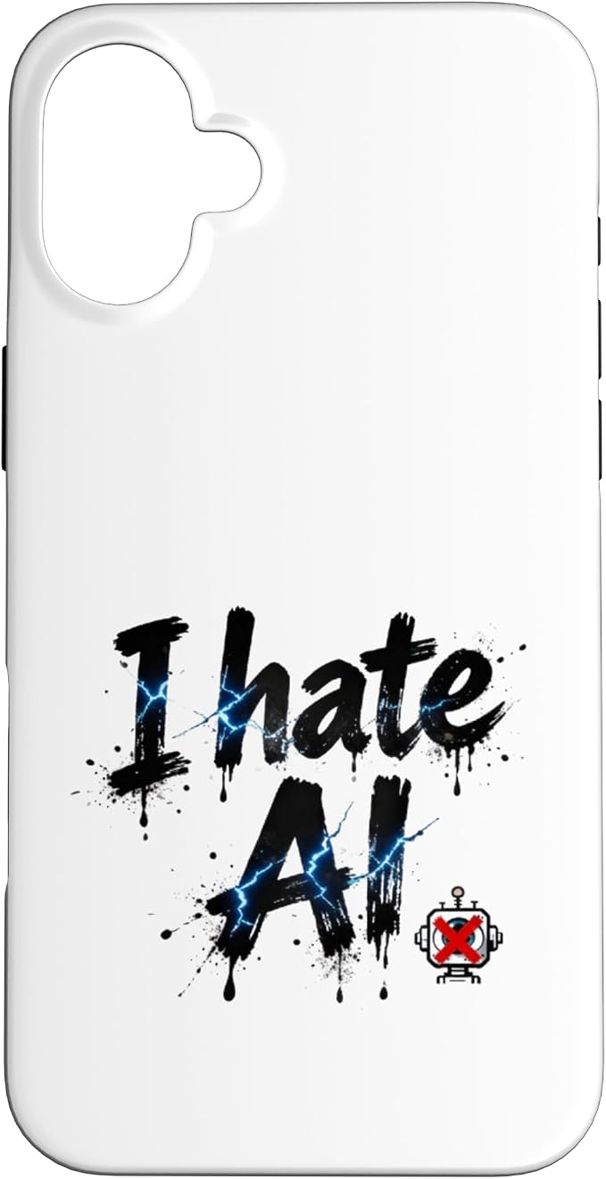 I Hate Ai Case for iPhone 16 Plus