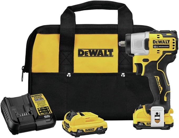 DEWALT XTREME 12V MAX* Impact Wrench, Cordless Kit, 3/8-Inch (DCF902F2)