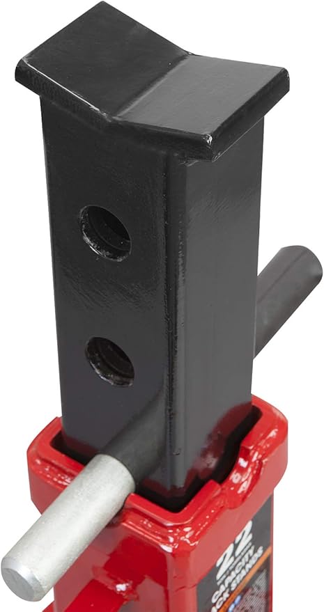 Big RED 22 Ton Car Jack Stands, Heavy Duty Pin Type Professional Car Jack Stand with Lock, Fit for Supporting Trucks, Trailers and Equipment, Red, 1 Pair