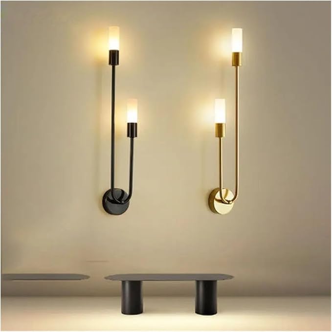 Wallps,Modernmalist Led Wallp Black &D for Liviroom Bedroom Hallway Tv Background Stylish Bedside & Corridor Lightifixture