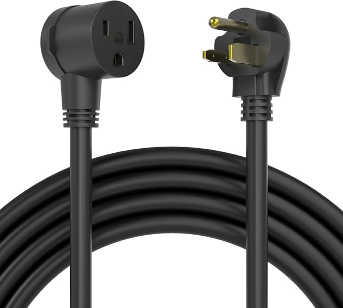 YESWELDER 25ft 250 Volt Welder Extension Cord 10 AWG Power Extension for Welding Machines, NEMA 6-50P to 6-50R