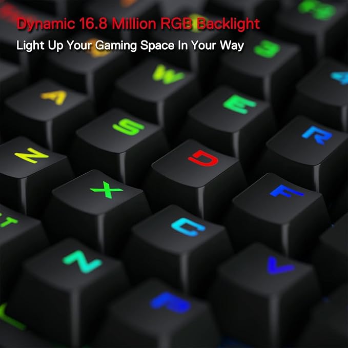 Redragon K585 PRO Wireless One-Handed RGB Gaming Keypad, 42-Key Layout | 0-Delay 2.4GHz Connection, On Board Macro Keys Keyboard, USB Pass-Through Port, Hot-Swap Socket, Detachable Wrist Rest
