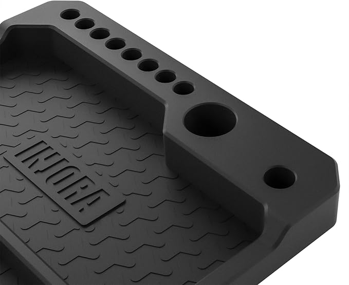 INJORA Silicone Tool Tray, Parts Tray Organizer with Tool Stand (160x160mm)