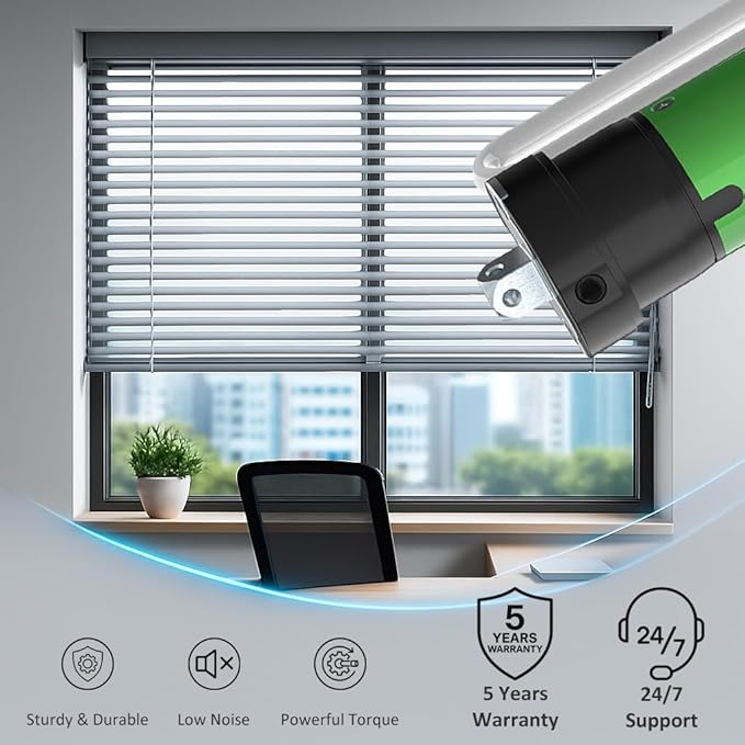Electric Roller Shade Motor 120V Hardwired Tubular Motor Kit, High Torque Heavy Duty Blind Drive for 1.57”/2” Tube, Mechanical Limit (Switch Control) (6.0 N.m for Φ40mm (1.57") Octagonal Tube)