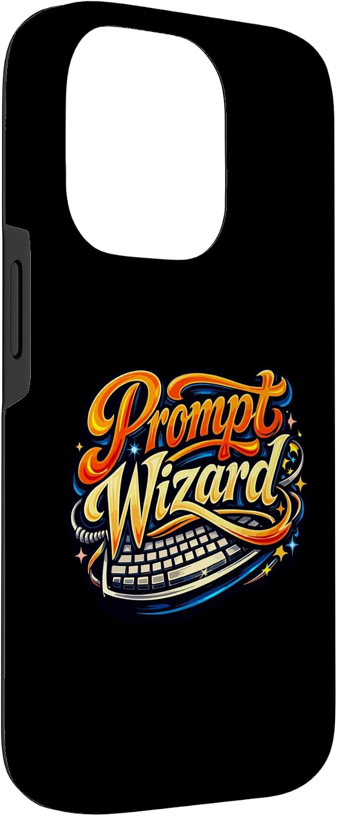 Prompt Wizard AI Retro Keyboard Case for iPhone 14 Pro