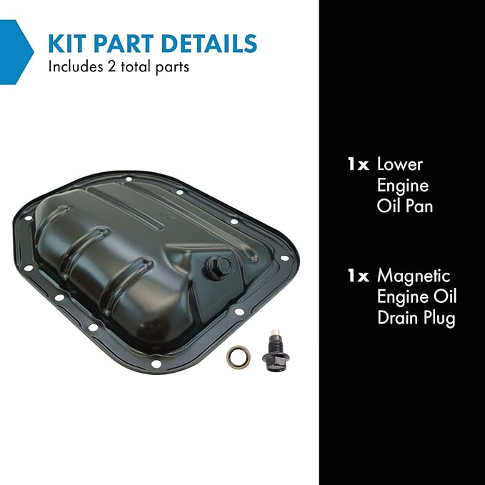 TRQ Lower Engine Oil Pan Compatible with 2016 Scion iA 2004-2006 xA xB 2000-2005 Toyota Echo 2001-2009 Prius 2012-2017 Prius C 2007-2017 Yaris
