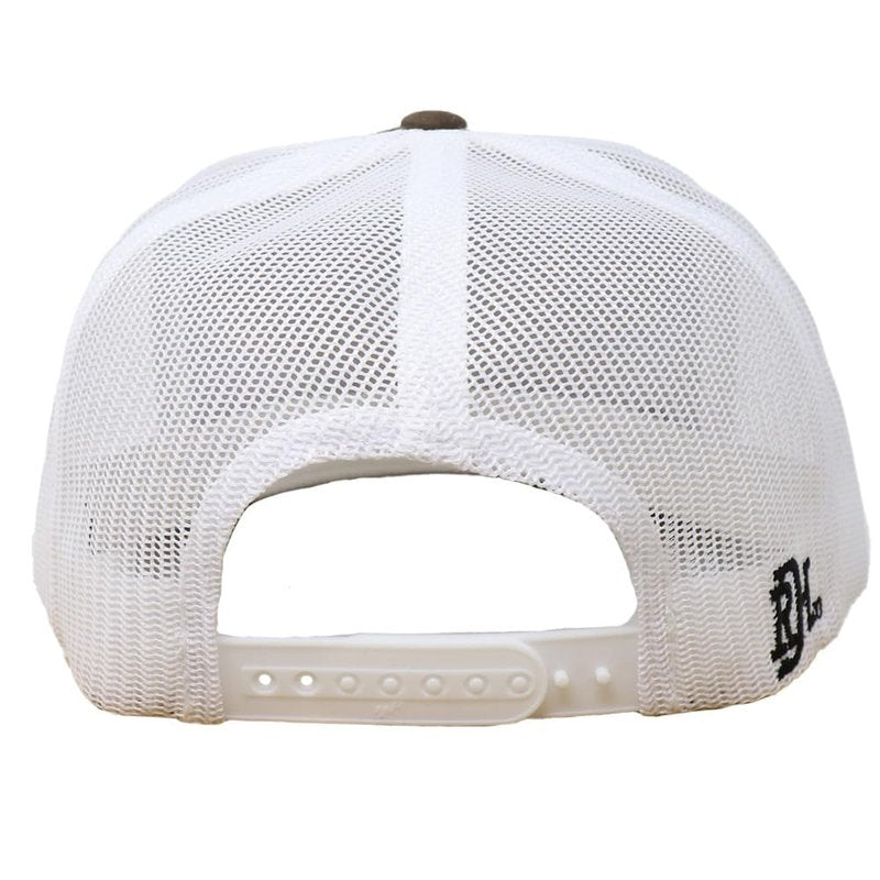 Red Dirt Hat Company Serape 2023 5-Panel Adjustable Snapback Hat, Trucker Cap w/Ventilated Mesh Back & Snap Back, Structured Baseball Cap for Men & Women - Heather Grey/White, One Size Fits All