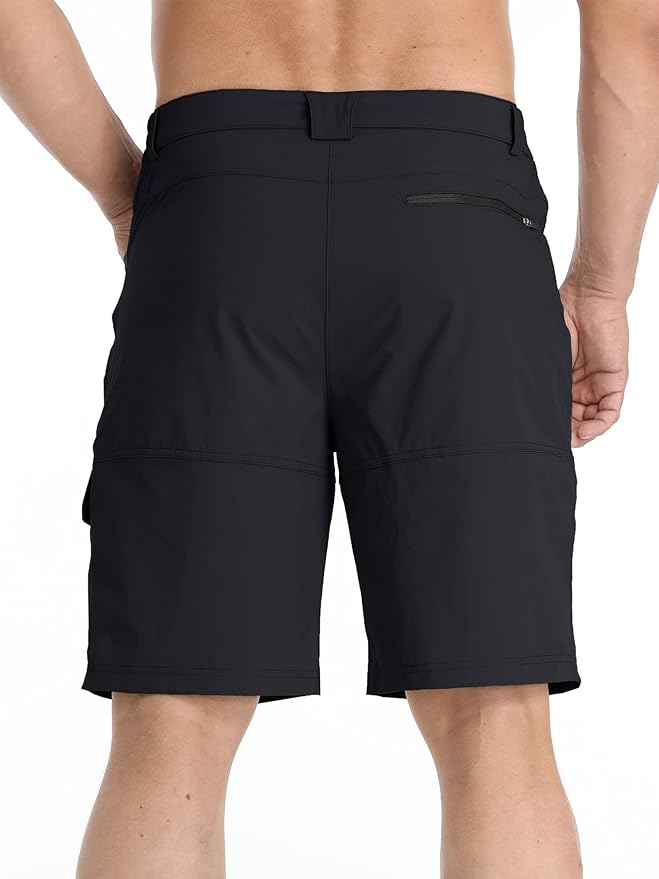 TACVASEN Men's Summer Outdoor Shorts Quick Dry Cargo Casual Work Hiking Shorts (NO Belt)