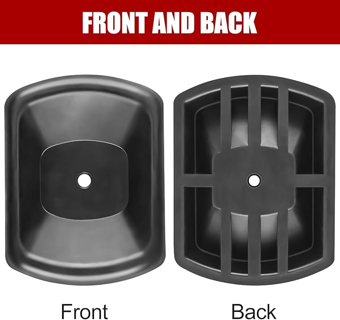 Jack Wheel Chock, Trailer Wheel Chock Rubber Jack Caster Wheel Dock, 6" Single RV Jack Block Stabilizer Wheel Stopper for RV Boat Caravans and Trailers