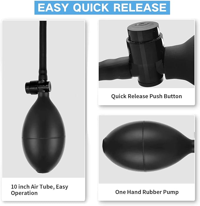Air Wedge Bag Kit,Air Wedge Bag Pump, 3 Pack Commercial Inflatable Air Wedge Pump Bag Tool, Professional Leveling Kit & Alignment Tool, Air Bag Tool for Variety of Jobs (3 PCS)
