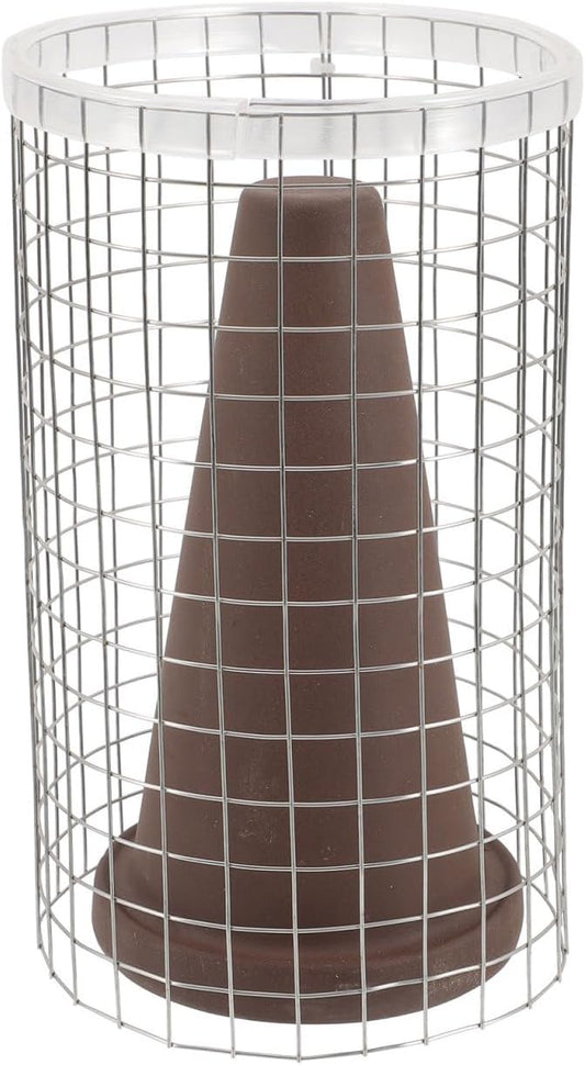 BESPORTBLE Fish Breeding Cones Cave: Shrimp Breeding Bucket - Ceramic Fishing Spawning Cone - Small Spawning Bucket with Grid for Discus Fish Shrimp, 16x9cm