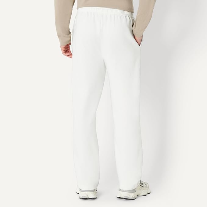 Amazon Essentials Men's Relaxed Straight Leg Fleece Open Bottom Sweatpant (Available in Big & Tall)