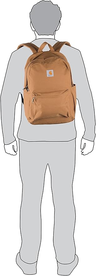 Carhartt 21L Classic Laptop Backpack, Durable Water-Resistant Pack with Laptop Sleeve, Blue