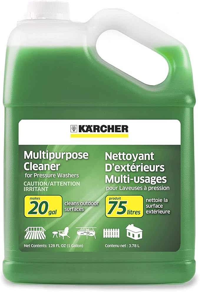 CRAFTSMAN Electric Pressure Washer, Cold Water, 1900 -PSI, 1.2-GPM, Corded (CMEPW1900) & Karcher Pressure Washer Multi-Purpose Cleaning Soap Concentrate Outdoor Surfaces – 1 Gallon