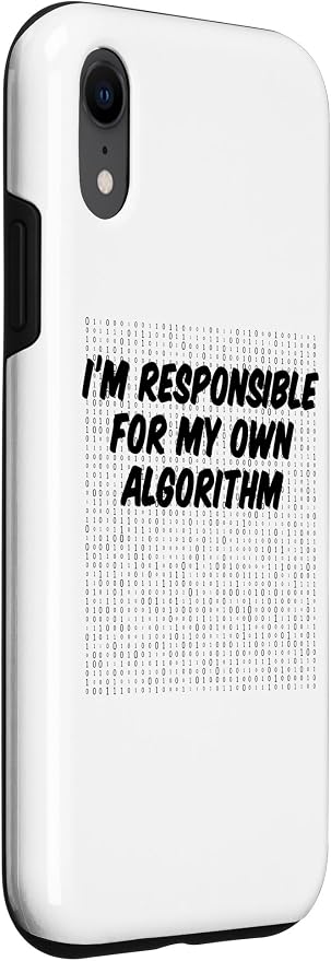 iPhone XR Binary Code Computer Algorithm AI Artificial Intelligence Case