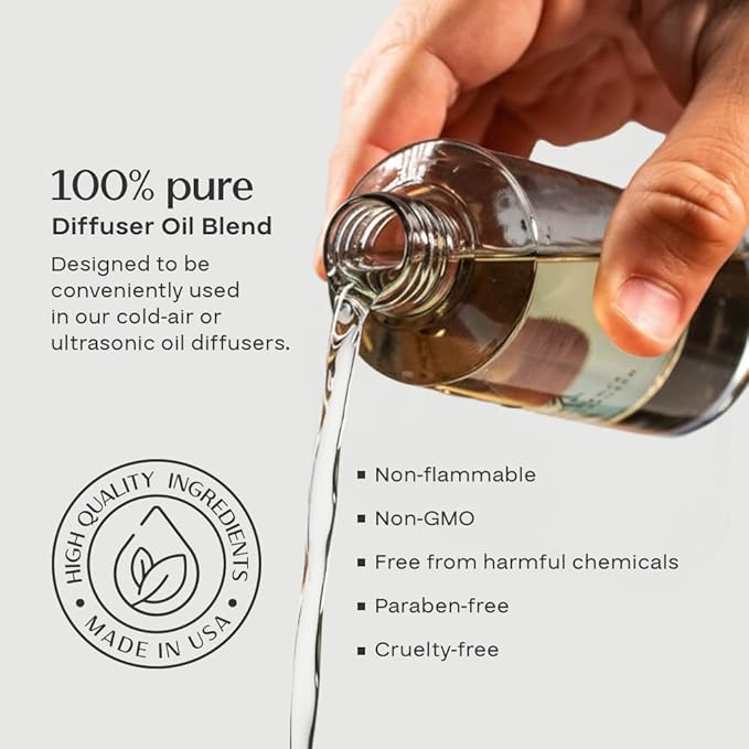 AromaPlan Hotel Scents Cozy Cashmere 5 Fl Oz (148ml), Home Luxury Aroma & Hotel Fragrance Diffuser Oil- Hotel Diffuser Oil for Aromatherapy- USA Made, Bigger Bottle, Bolder Aroma & Longer Lasting