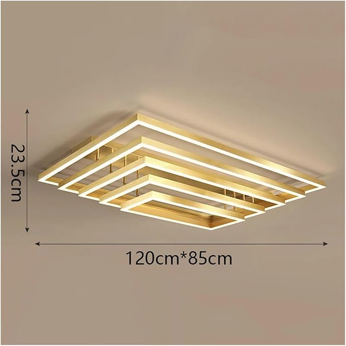 Nordic Home Decoration Salon Bedroom Decor Smart Led Lamp Lights for Room Dimmable Ceiling Light Indoor Lighting Minimalist Design(Warm White,Gold 5layers)