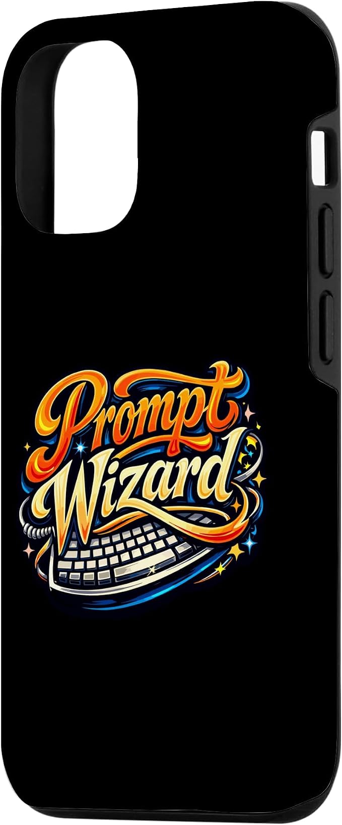 Prompt Wizard AI Retro Keyboard Case for iPhone 12/12 Pro