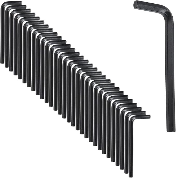 Antrader Hex Key Wrench Set - 5mm L Shaped Allen Key Wrench for Repairing, Installation,Pack of 30,Black