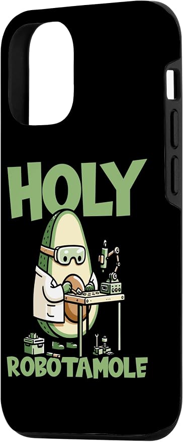 iPhone 15 Robots Artificial - Ai Robotics Avocado Holy Robotamole Case