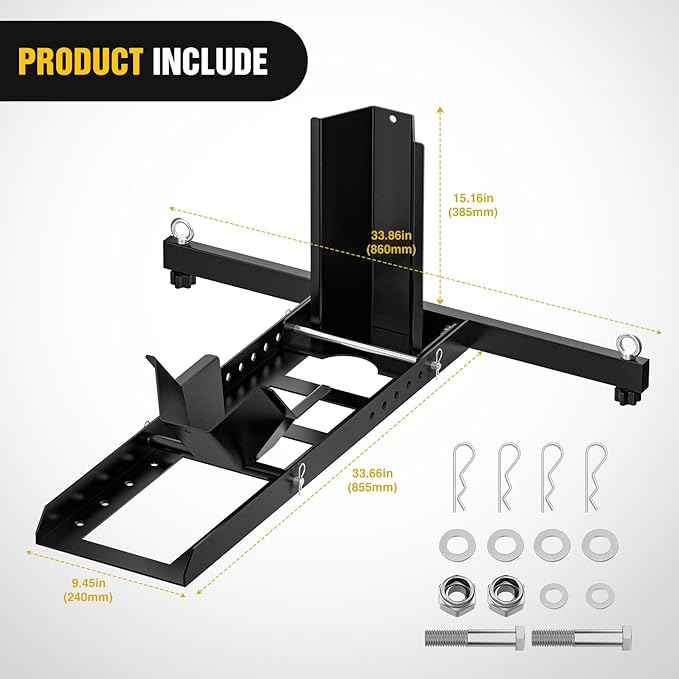 Nilight Adjustable Motorcycle Wheel Chock Stand Heavy Duty 1800lb Capacity Front Tire Stand Chocks for Trailer and Truck Fit for Most Motorcycles Tire Size 15"-22" Wheels