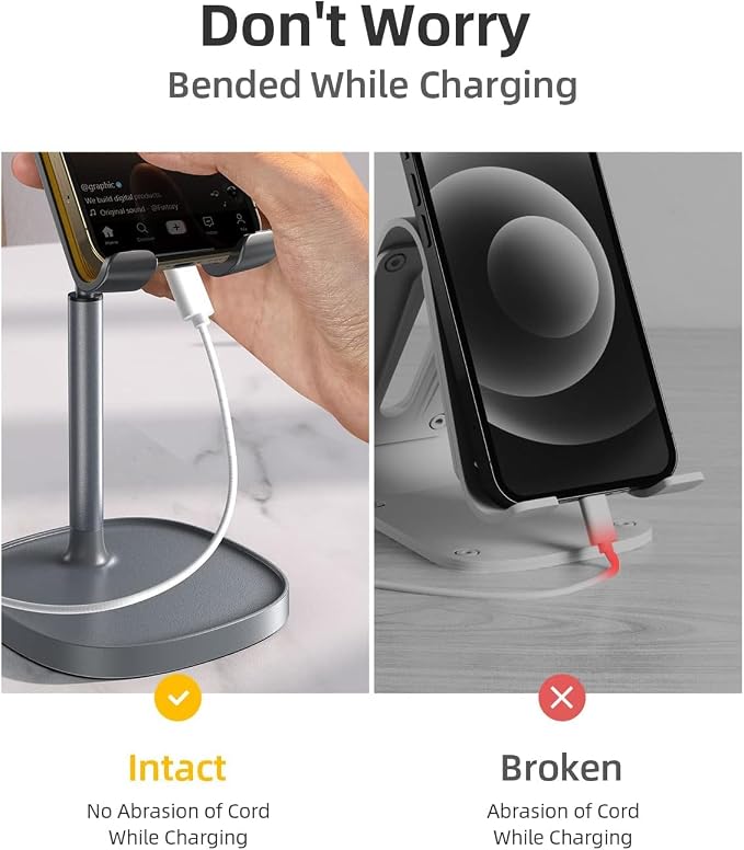 LISEN Cell Phone Stand Phone Holder for Desk, Gaming for Nintendo Switch | Cell Phone Accessories, Office Desk Accessories, Computer Accessories, Gadgets, Compatible with Switch iPad, 4-10 in Devices