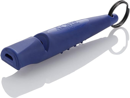 ACME Alpha 211.5 Professional Dog Training Whistle with Enhanced Ergonomic Grip. BPA-Free Plastic. 110 dBA. Long Range. Standardized Frequency. Weatherproof. Made in The UK (Baltic Blue)