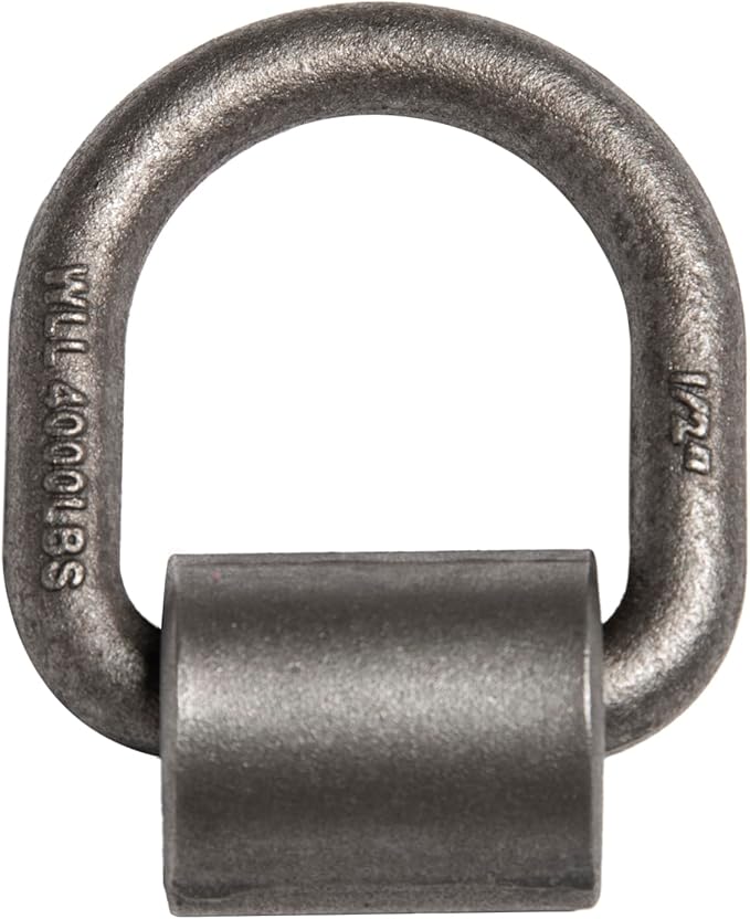 10 Pack Hi Gear 1/2-inch 12000 Lbs Load Capacity Weld-on Flip D-Ring Anchor Flatbed Truck Trailer Ratchet Strap Cargo Tie Down