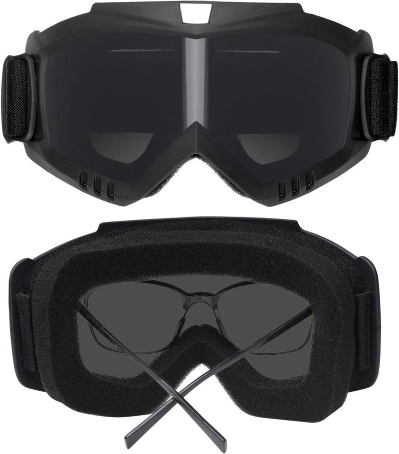 Yuxcnhaw Airsoft Helmet + Full Face Mask with NVG Fixtures and Side Rails, Medium, Black, Unisex Adults, Outdoor Activities, Tactical Streamlined