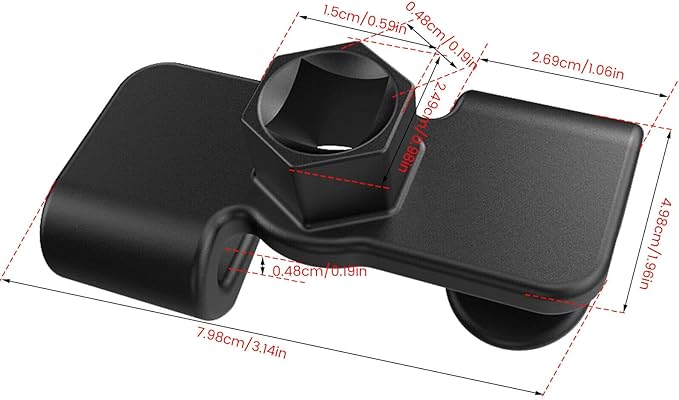 1/2 Inch Drive Wrench Extender Adaptor, Universal Extension Tool Compatible with Breaker Bars, Ratchets & Sockets, Heavy-Duty Chrome Vanadium Steel