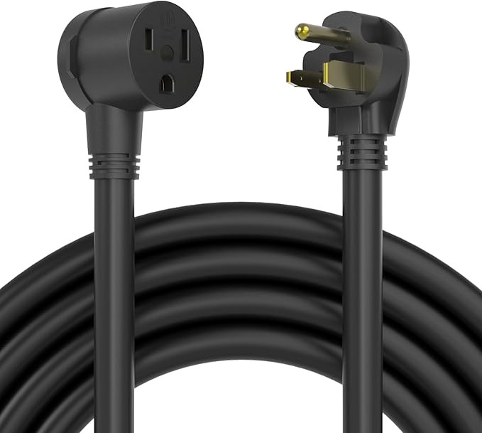 YESWELDER 15ft 250 Volt Welder Extension Cord 8 AWG Power Extension for Welding Machines， NEMA 6-50P to 6-50R