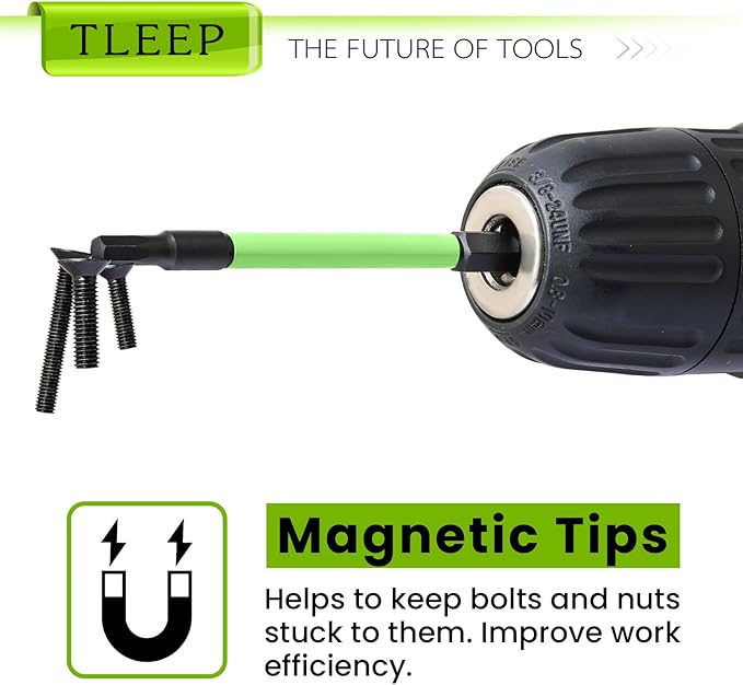 3.5" Long 1/4" Hex Head Allen Wrench Drill Bits, Metric 4mm Impact Driver Bit Set - Magnetic Tips Screwdriver Bits - S2 Steel, New Version Hex Keys with Storage Case