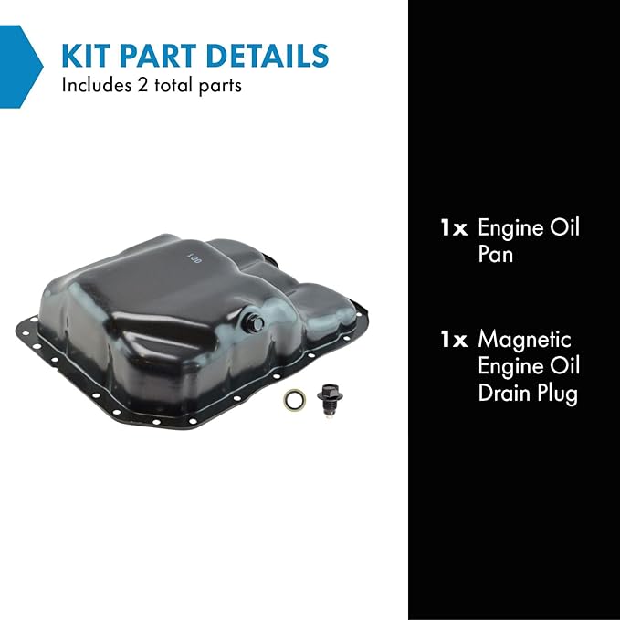 TRQ Engine Oil Pan Compatible with 2011-2013 Hyundai Tucson 2010-2013 Kia Forte Forte Koup