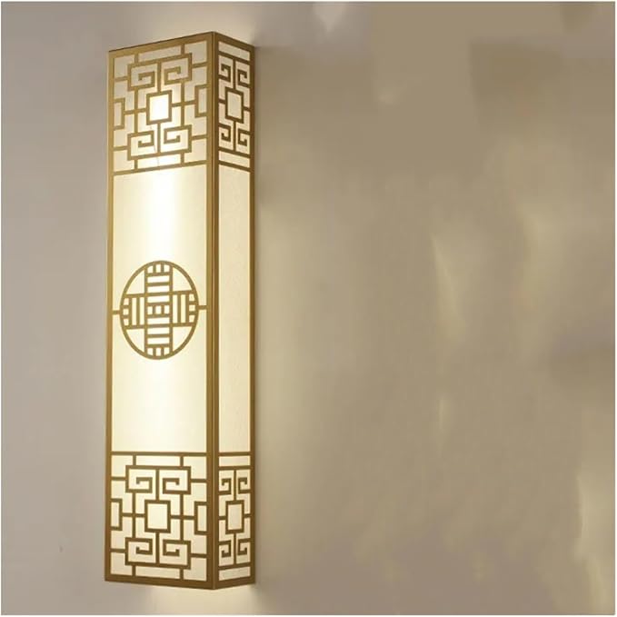 Chinese Style Bedroom Wall Lamp Strip Shaped Zen Background Wall Light Living Room Hallway Stairs Hotel Wall Sconces,Indoor