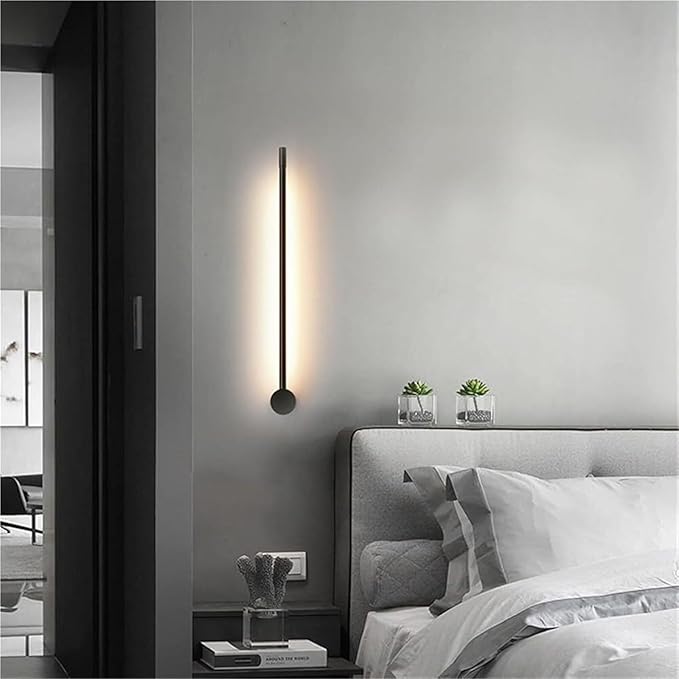 Living Room Minimalist Background Wall Decoration Bedroom Bedside Linear LED Lamp Ceiling Light