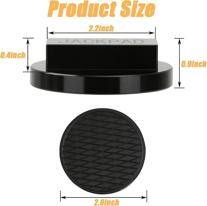 2PCS Jack Pad Adapter Black Aluminium Replacement for BMW 135 335 535 E82 E88 E46 E90 E91 E92 E93 E38 E39 E60 E61 E63 E64 E65 E66 E70 E71 E89 X5 X6 X3 1M M3 M5 M6 F01 F02 F30 F10