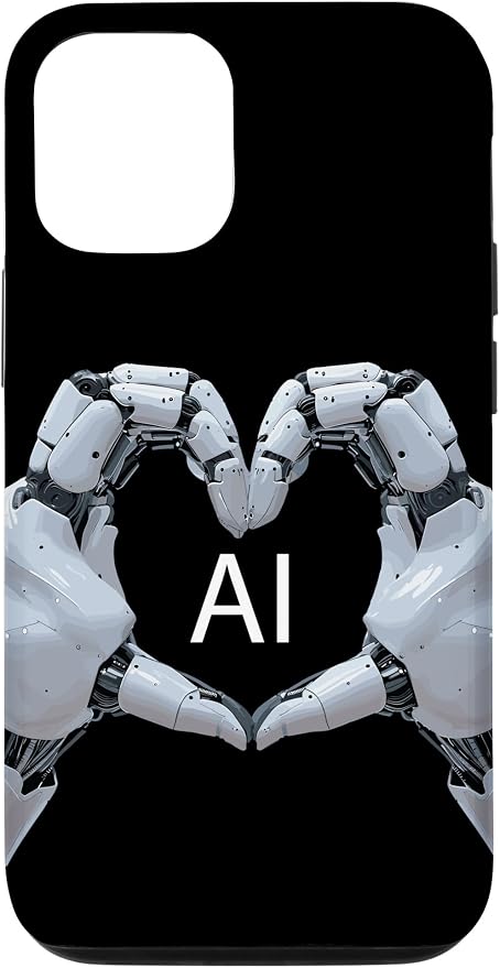 iPhone 15 Pro Love AI, Artificial Intelligence, robot hands Case
