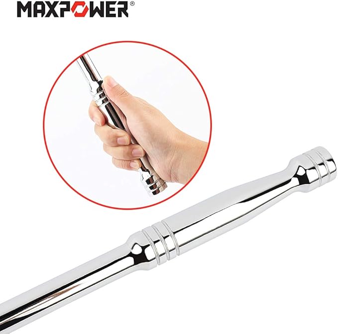 MAXPOWER 1/2-Inch and 3/8-Inch Drive Dual-drive 24-Inch Breaker Bar Flex Handle